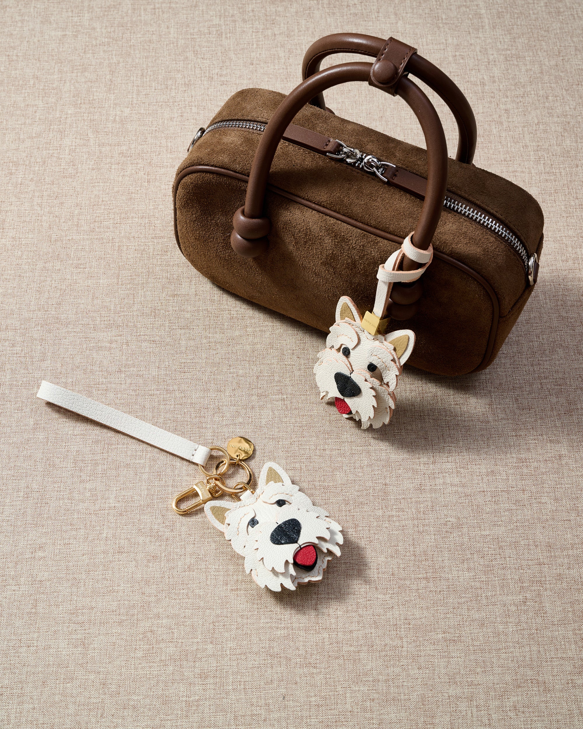 STICKY ZOO® – West Highland White Terrier Leather Bag Charm