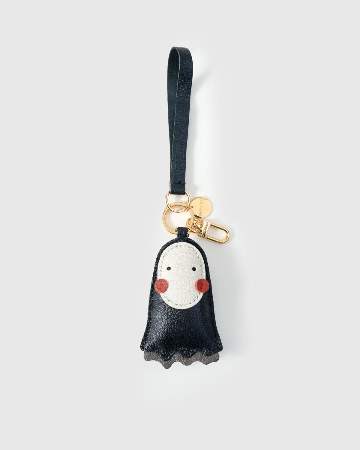 STICKY ZOO® – No Face Leather Bag Charm & Keychain – Handmade in