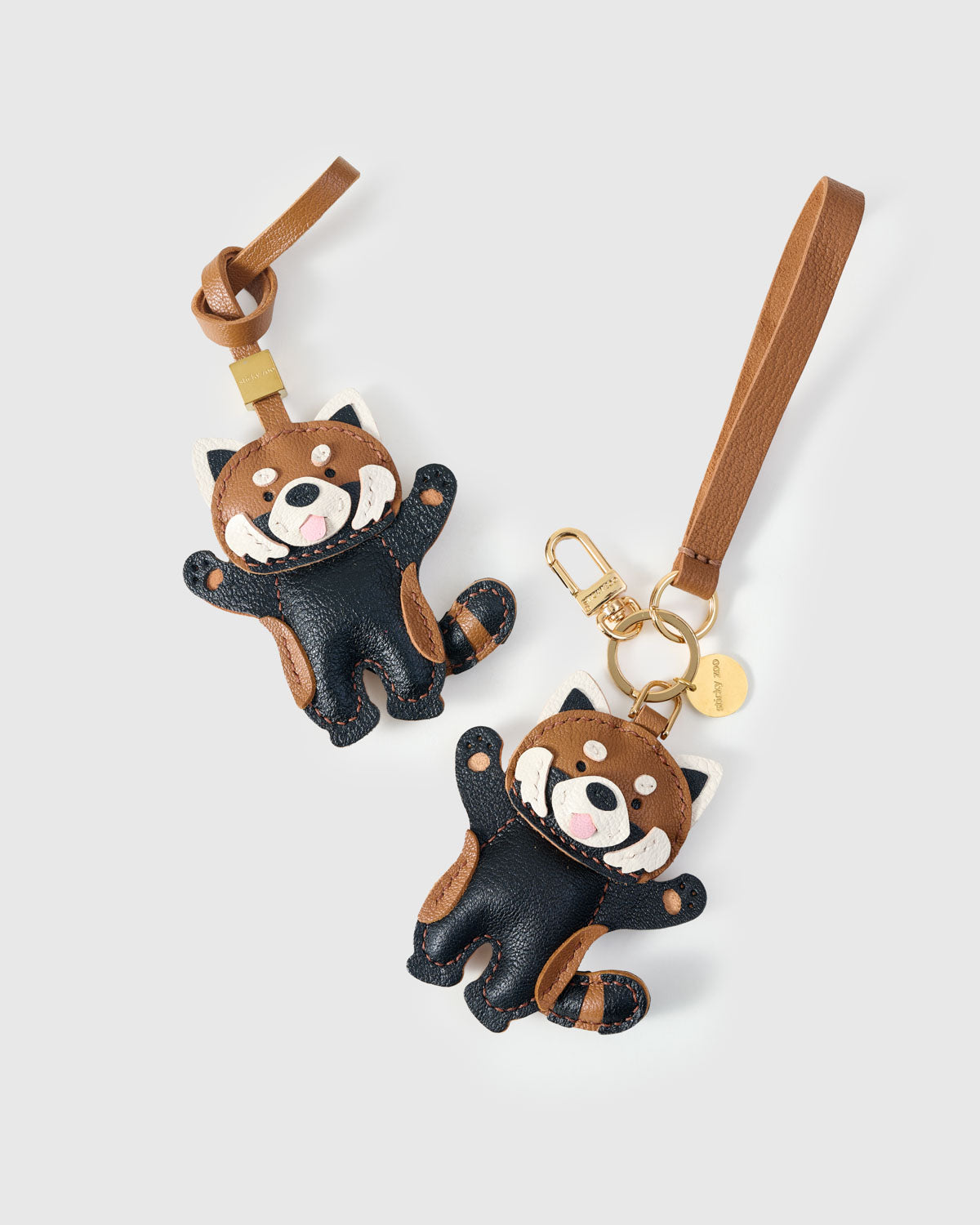 Red Panda Leather Charm — French Alran Handmade – STICKYZOO®