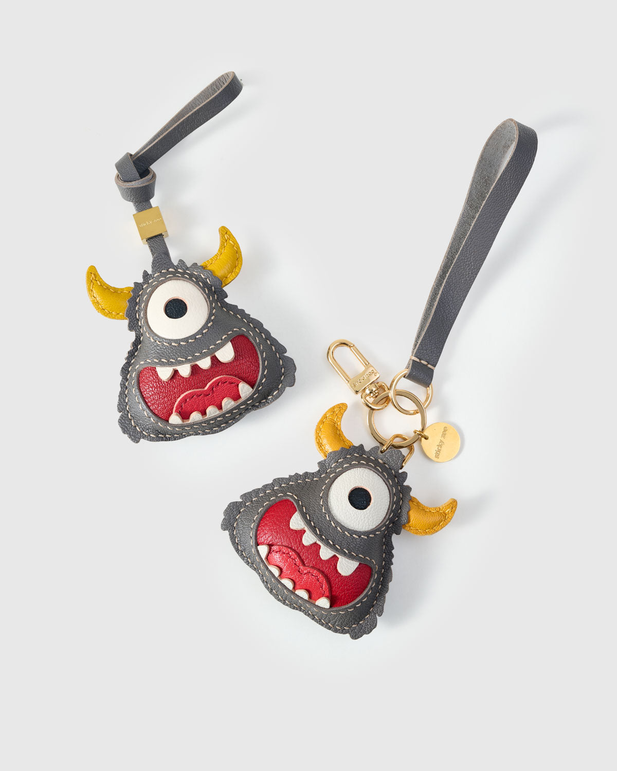 Little Monster Charm — Hand-Cut French Leather | STICKYZOO