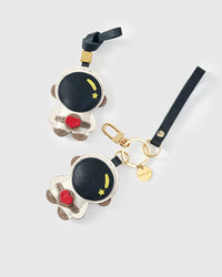ASTRONAUT CHARM charm — genuine French Alran goatskin. Never vegan. Never synthetic.