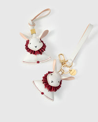 RABBIT CHARM charm on a bag — real French Alran leather, 3 days by hand.