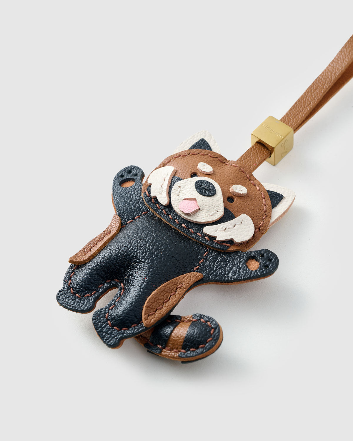Red Panda Leather Charm — French Alran Handmade – STICKYZOO®