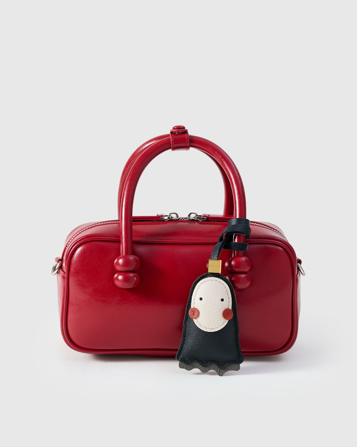 STICKY ZOO® – No Face Leather Bag Charm & Keychain – Handmade in