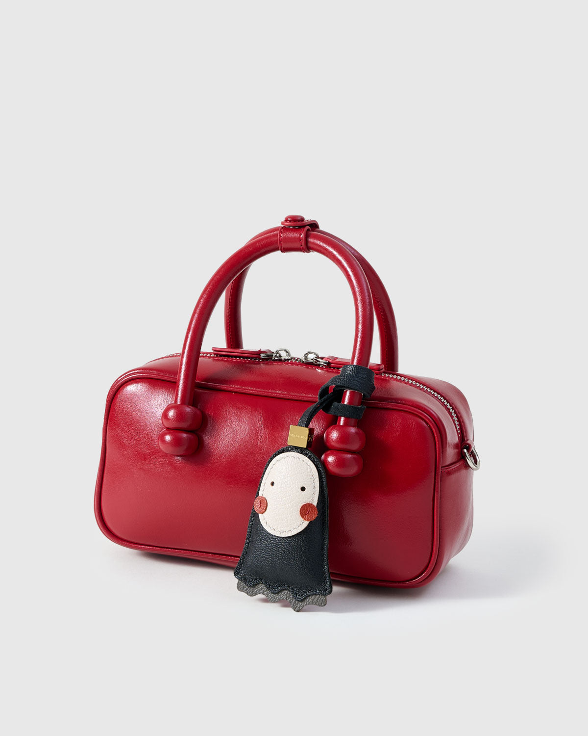 STICKY ZOO® – No Face Leather Bag Charm & Keychain – Handmade in