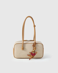 BALLET BEAR CHARM — French Alran leather from Tarn, France, founded 1903, Entreprise du Patrimoine Vivant.
