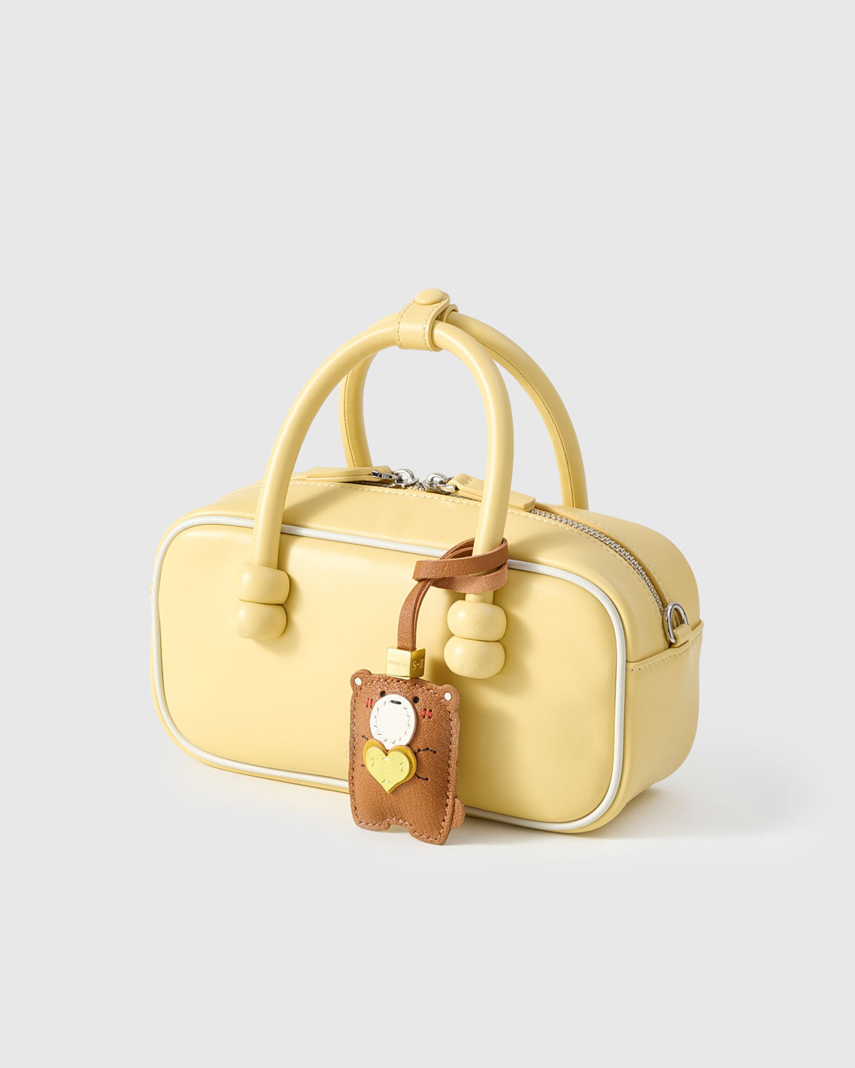 STICKY ZOO® – Teddy Bear Bag Charm & Keychain – Handmade in Brown