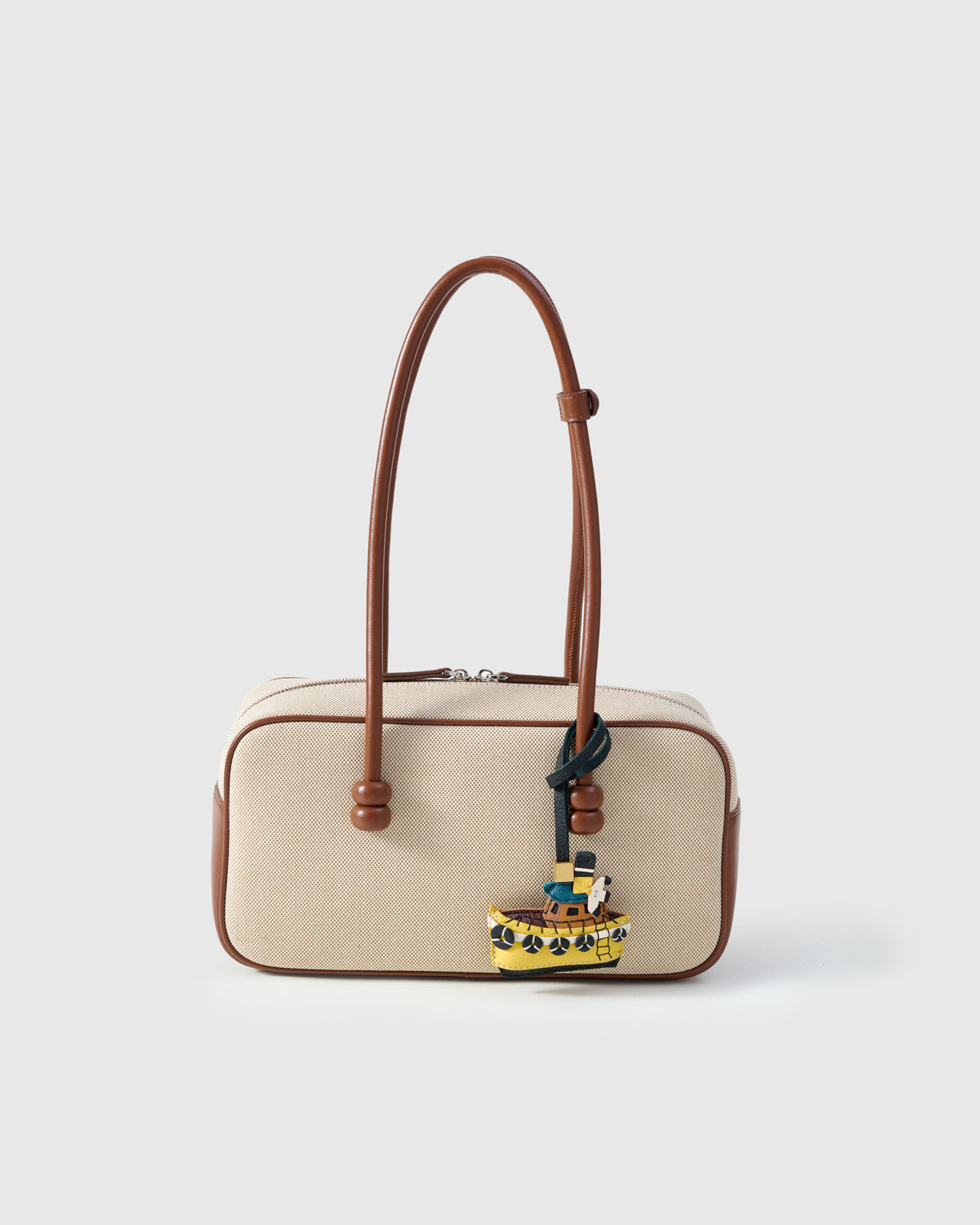 Ship Leather Bag Charm & Keychain – Handmade in Multicolor Leather
