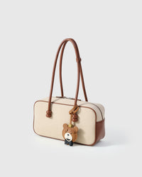 TEDDY BEAR CHARM charm — real French leather, 3 days by hand.
