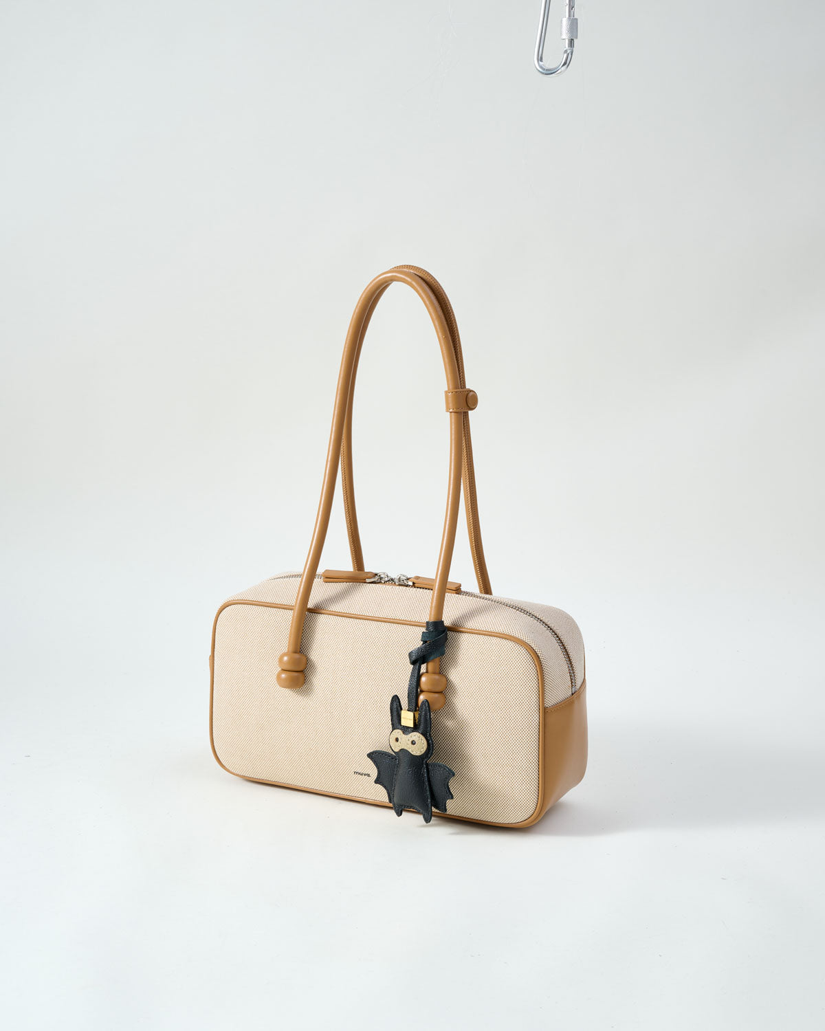 STICKY ZOO® – Bat Leather Bag Charm & Keychain – Handmade in Black