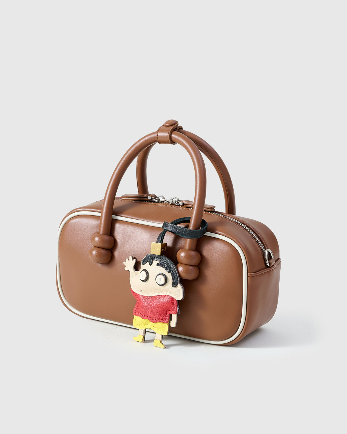STICKY ZOO® – Crayon Shin-Chan Leather Bag Charm & Keychain