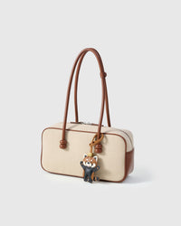 RED PANDA CHARM — French Alran leather from Tarn, France, founded 1903, Entreprise du Patrimoine Vivant.