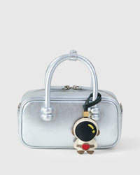 ASTRONAUT CHARM charm on a bag — real French Alran leather, 3 days by hand.
