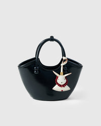 RABBIT CHARM charm — real French leather, 3 days by hand.