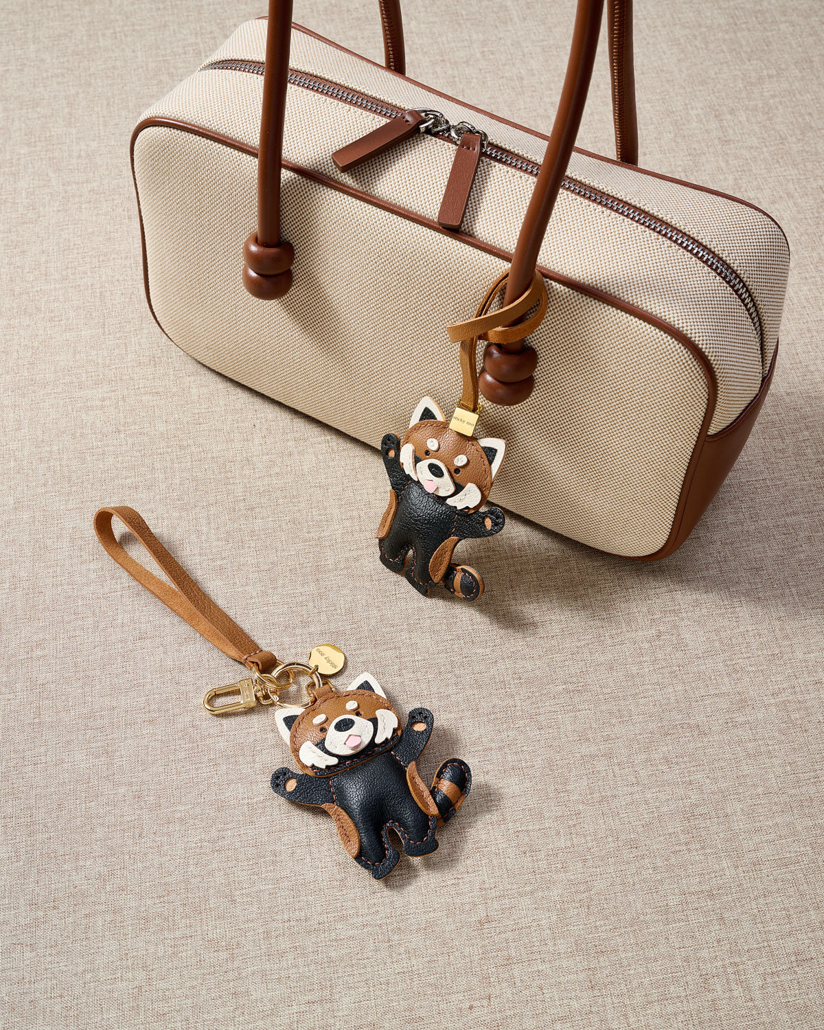Red Panda Leather Charm — French Alran Handmade – STICKYZOO®