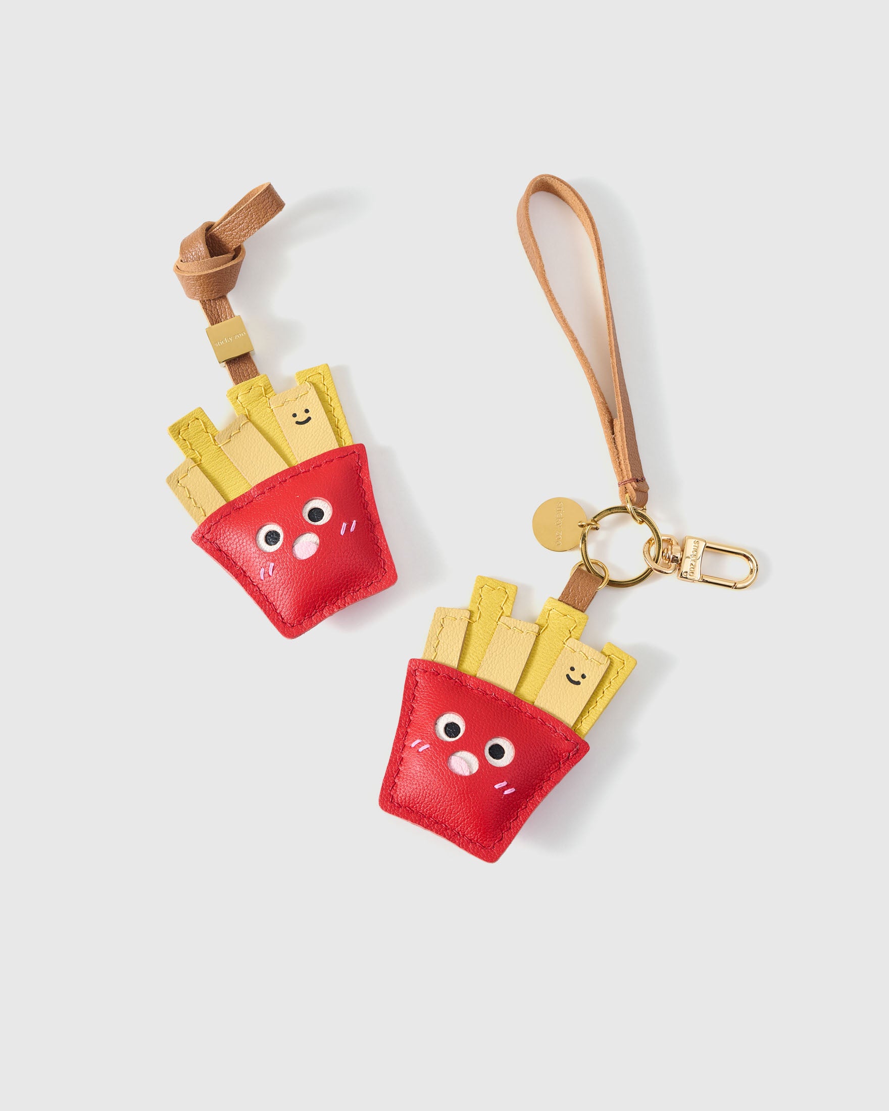 Sticky Zoo - Fries Bag Charm - Handmade French Fries Bag Charm
