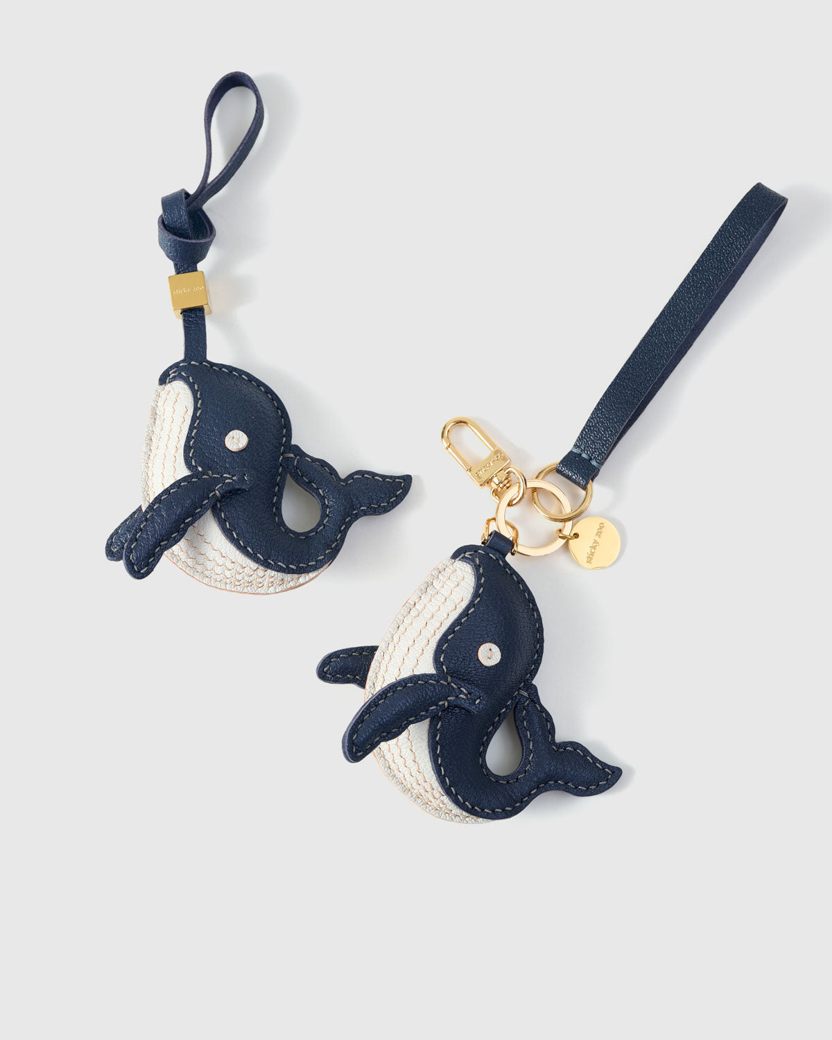 Catacea Leather Charm – Handmade 3D Ocean Animal Bag Charm