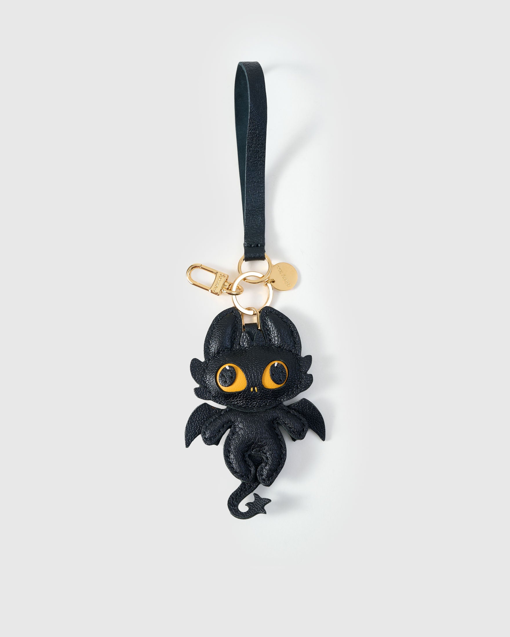 Dragon Charm — Black — Hand-Cut French Leather | STICKYZOO
