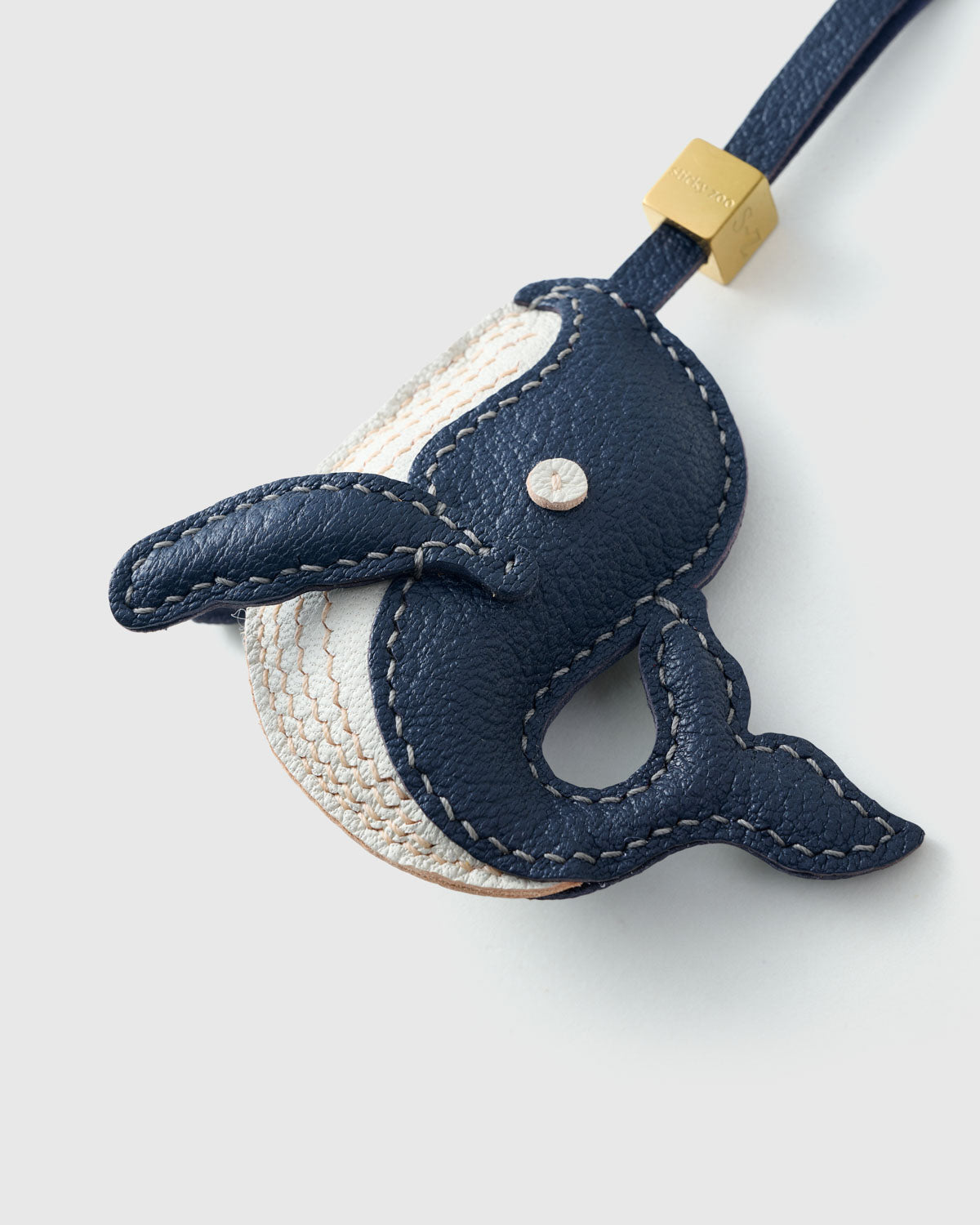 Catacea Leather Charm – Handmade 3D Ocean Animal Bag Charm