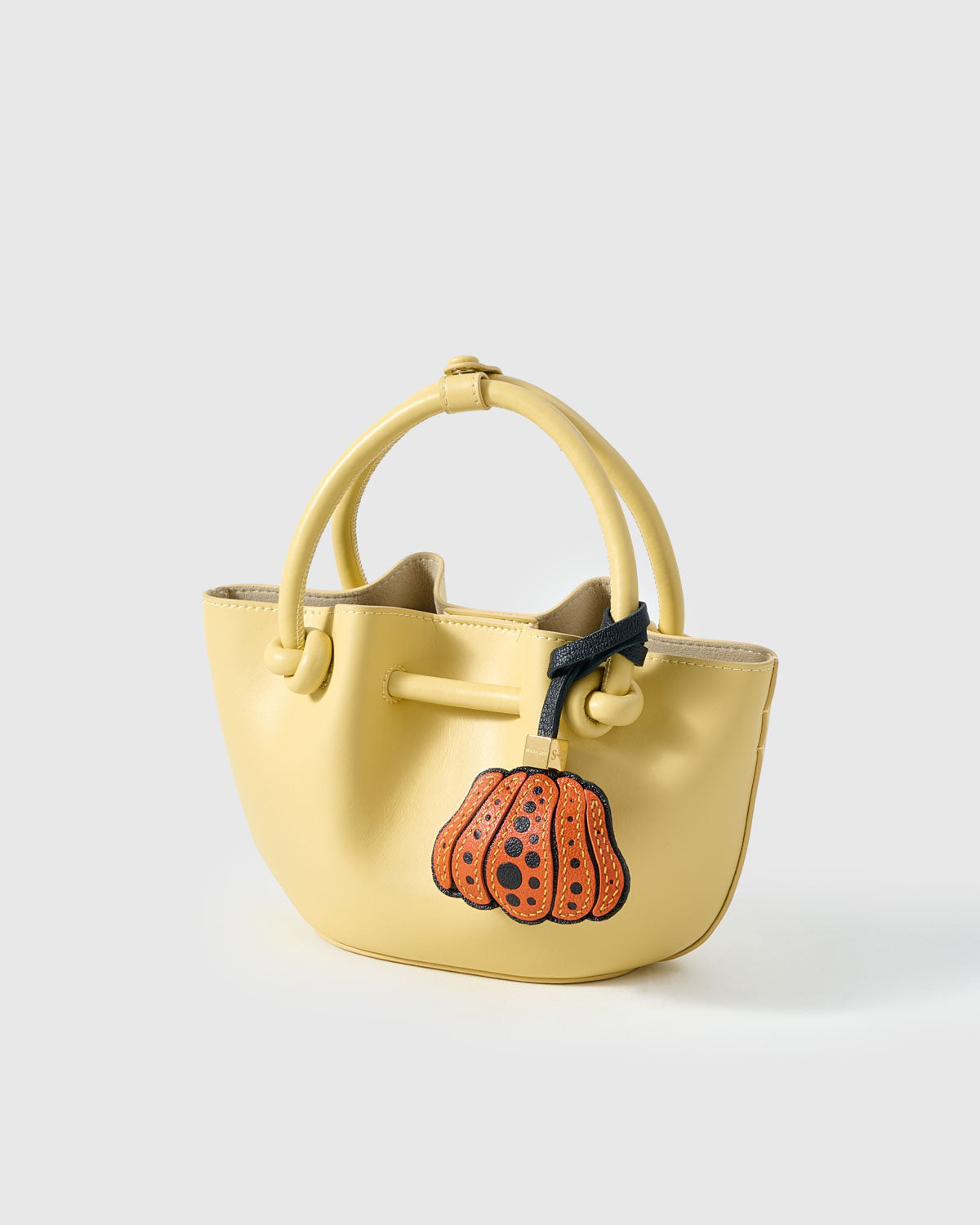 Pumpkin Leather Charm – Handmade 3D Seasonal Bag Charm | STICKY