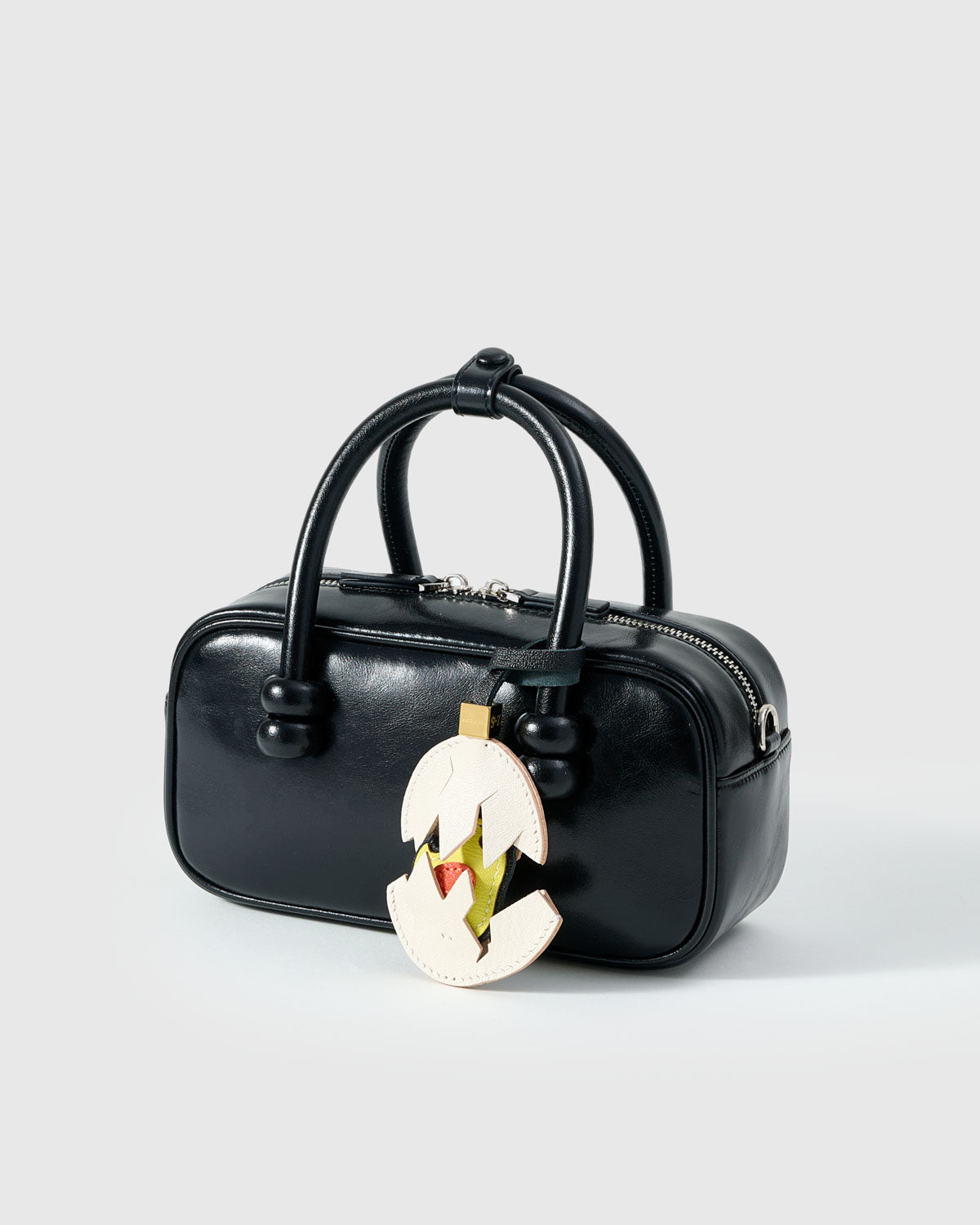 小物 sticky zoo BAG CHARMS & KEYCHAINS STICKY ZOO® – Chick Leather Bag Charm & Keychain – Handmade in