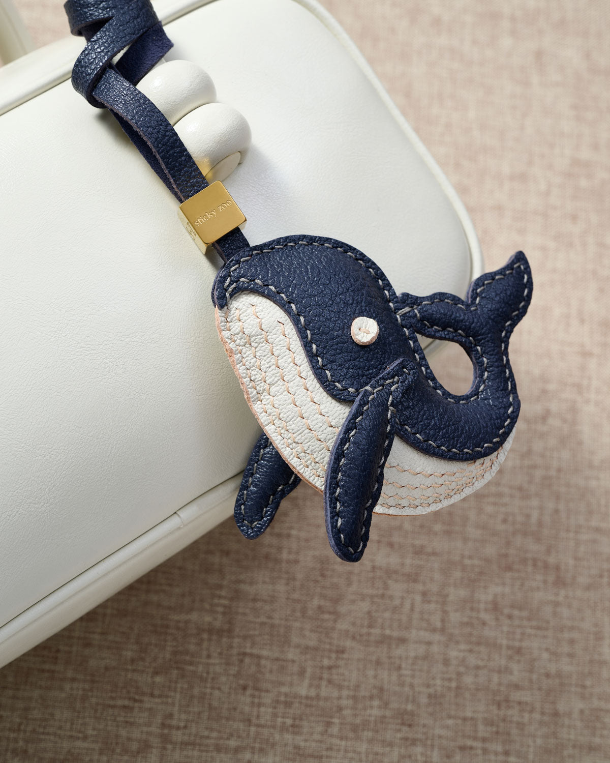 CATACEA Leather Charm — Hand-Cut French Leather | STICKYZOO