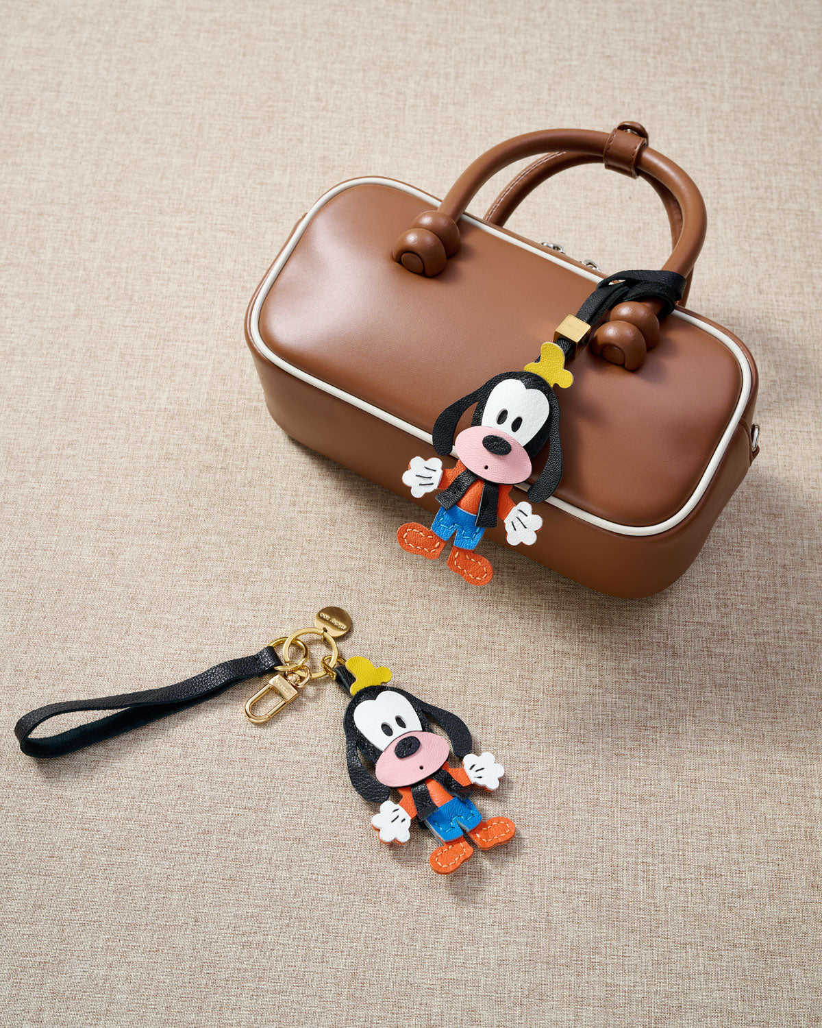 Goofy Charm Leather Charm — Hand-Cut French Leather | STICKYZOO