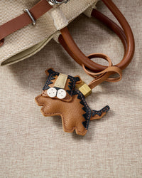TIGER TIKO CHARM charm — real French leather, 3 days by hand.