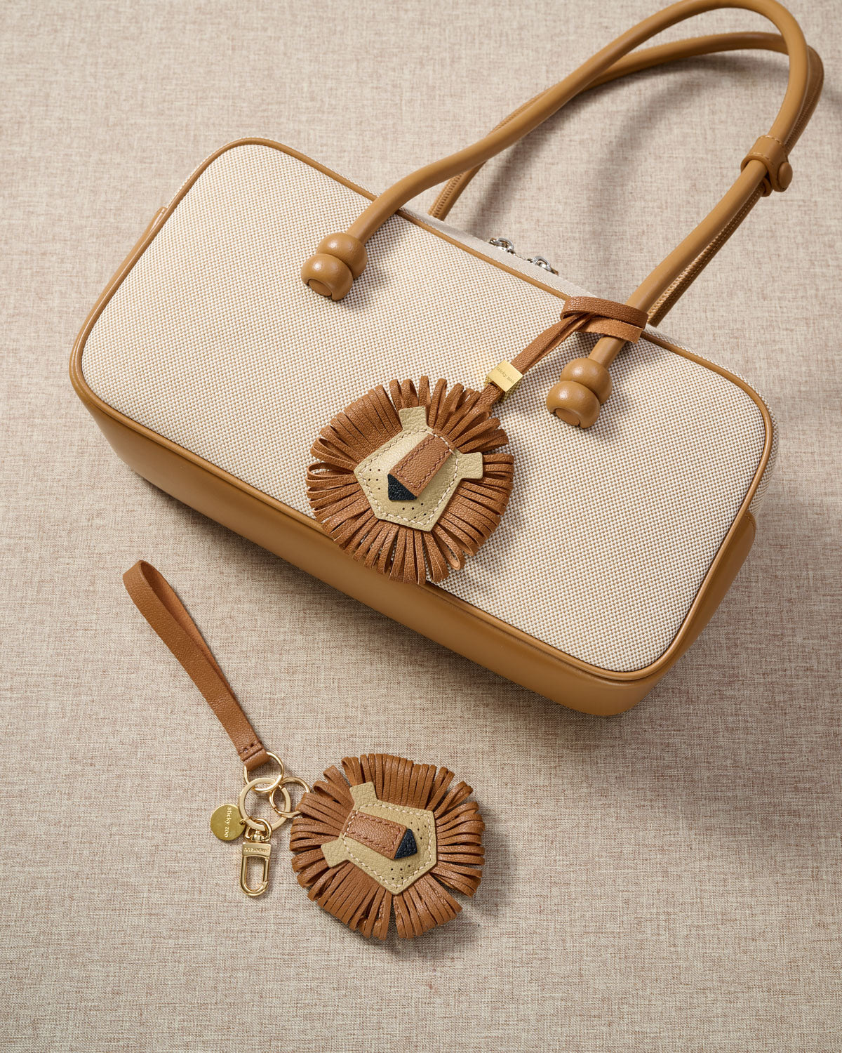 Leo Charm | Handmade Leather Bag Charm – Sticky Zoo® – STICKYZOO®