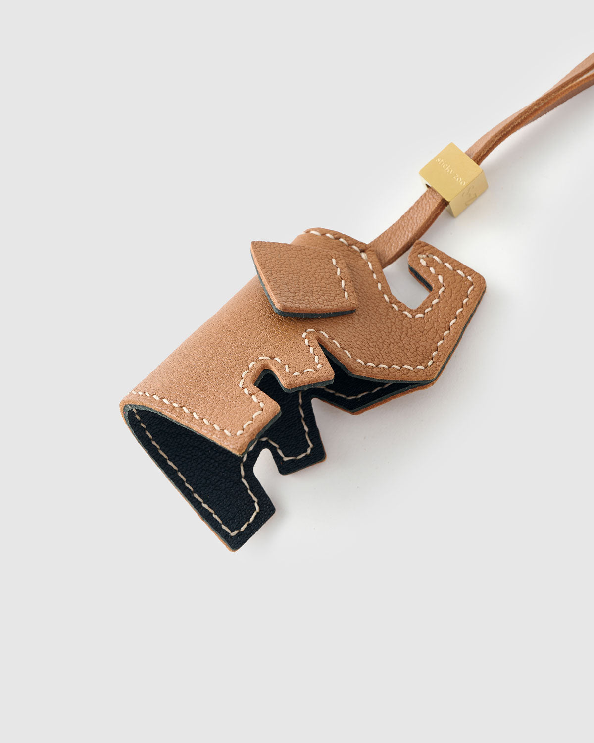 Elephant Leather Bag Charm — Handmade French Goatskin – STICKYZOO®