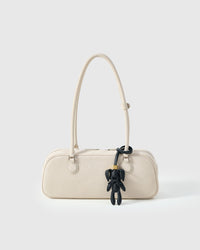 RABBIT CHARM — French Alran leather from Tarn, France, founded 1903, Entreprise du Patrimoine Vivant.