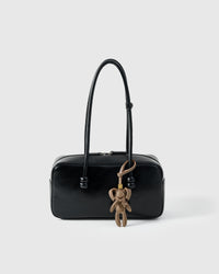 RABBIT CHARM — French Alran leather from Tarn, France, founded 1903, Entreprise du Patrimoine Vivant.