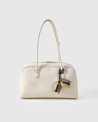 STICKYZOO Tulip Charm in gold, taupe, and dark — handmade French Alran goatskin with 18K gold-plated hardware. Arrives gift-ready.