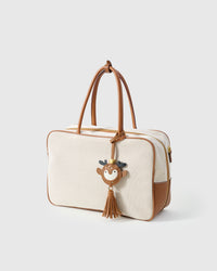 DEER CHARM charm — genuine French Alran goatskin. Never vegan. Never synthetic.