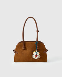 Colorful dragon — genuine French Alran goatskin. Never vegan. Never synthetic.