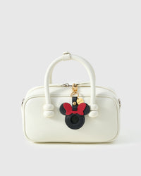 Black Mickey AirTag holder — rated 4.9★ by thousands of buyers. Real French Alran leather, 3 days by hand.