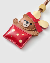 Teddy Bear Gift — finished one at a time, by hand. Real French Alran goatskin.