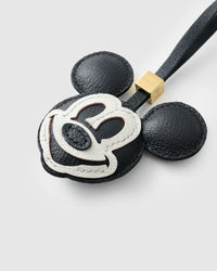 Mickey on an 18K gold-plated keychain clip with engraved STICKYZOO disc — clips to keys, bags or backpacks.
