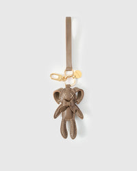 RABBIT CHARM charm — hand-cut, hand-stitched, hand-layered from French Alran leather.