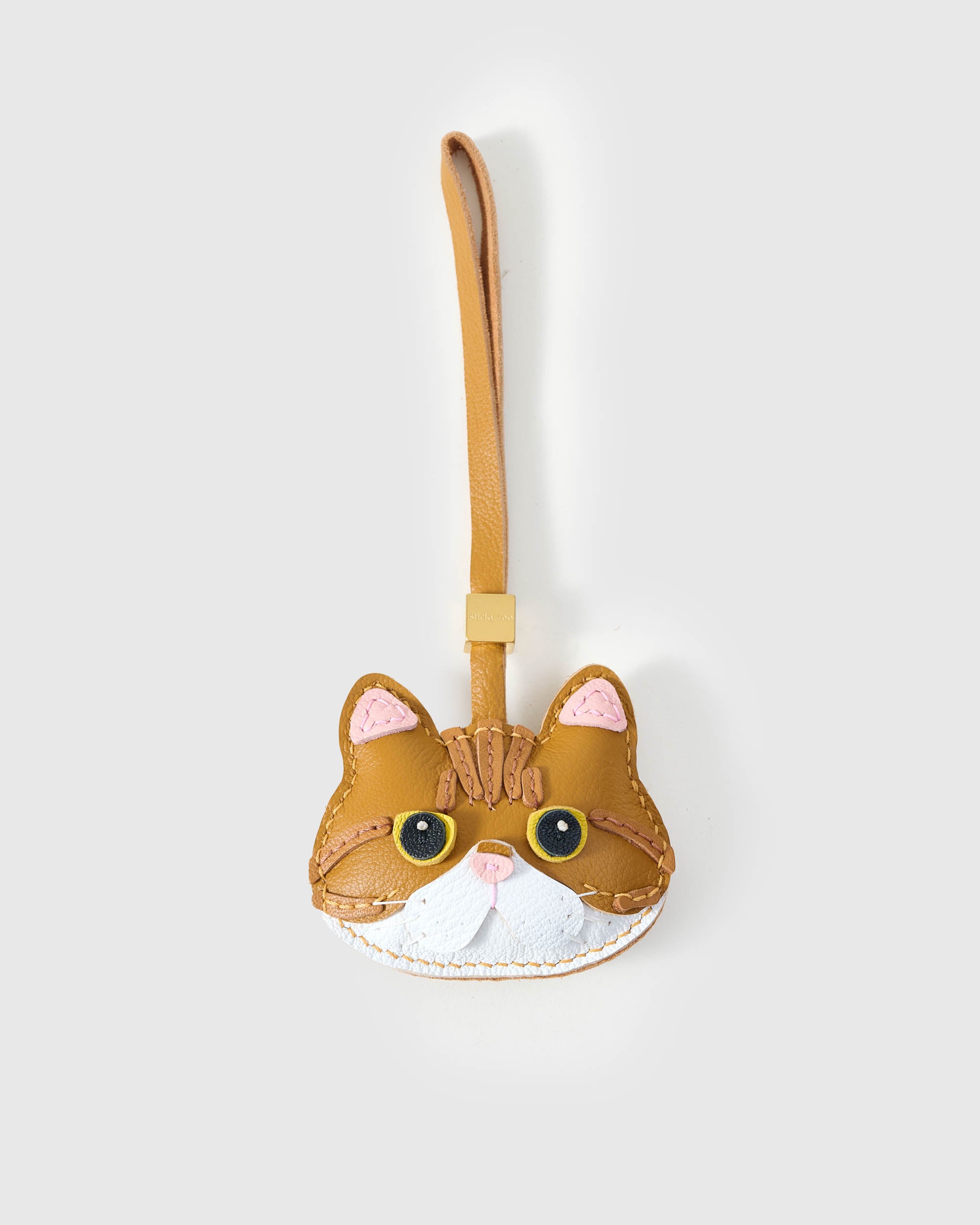 Sticky Zoo® – 手作りレザーの猫バッグチャーム＆キーチェーン