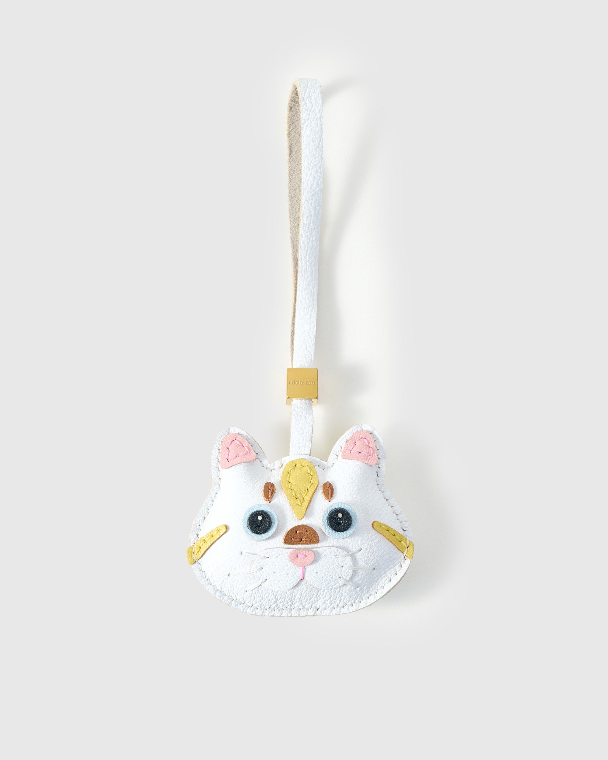 Sticky Zoo® – 手作りレザーの猫バッグチャーム＆キーチェーン