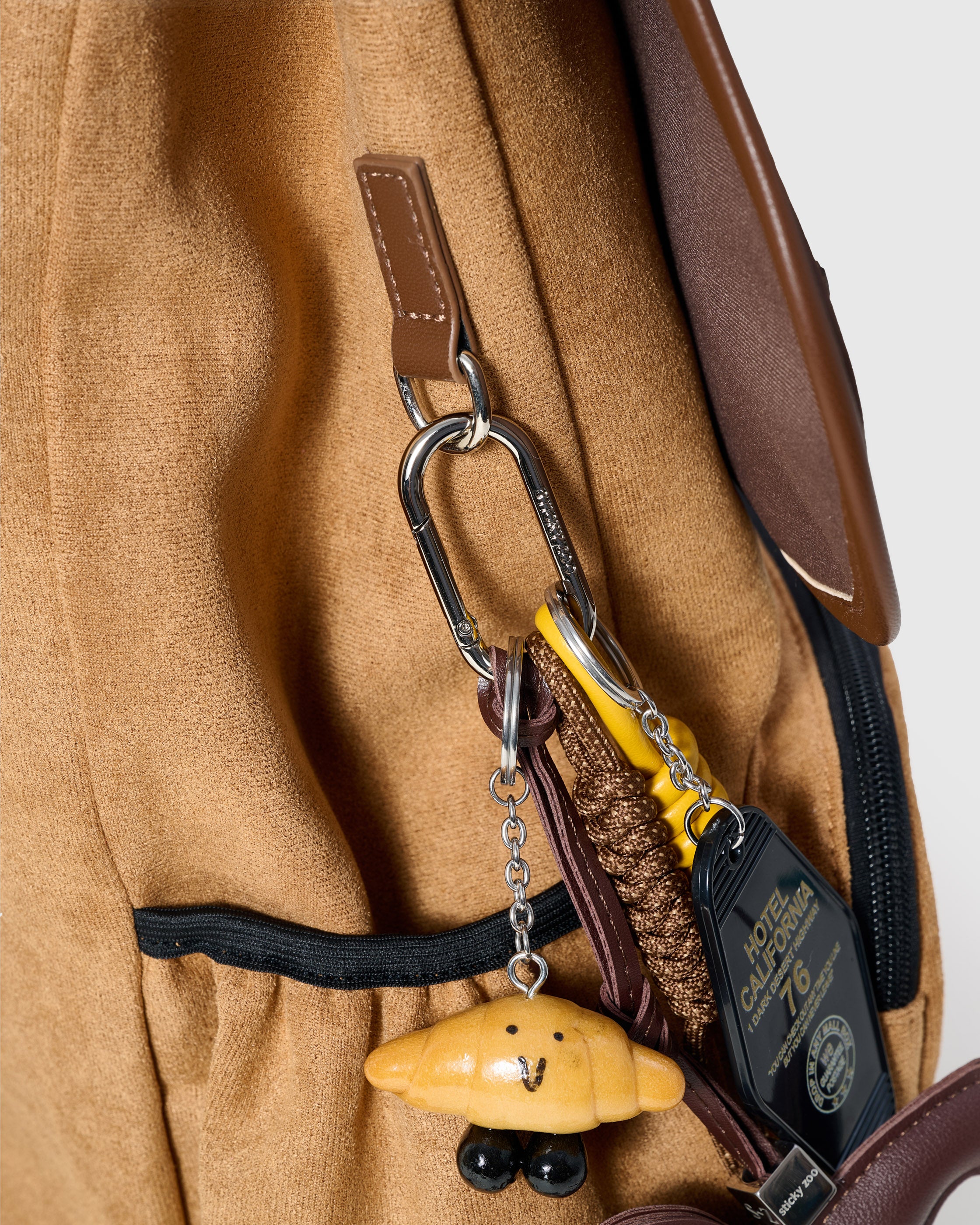 di zocco leather backpacks & accessories Dachshund Backpack + Charm Set — Faux Suede, Handmade – STICKYZOO®