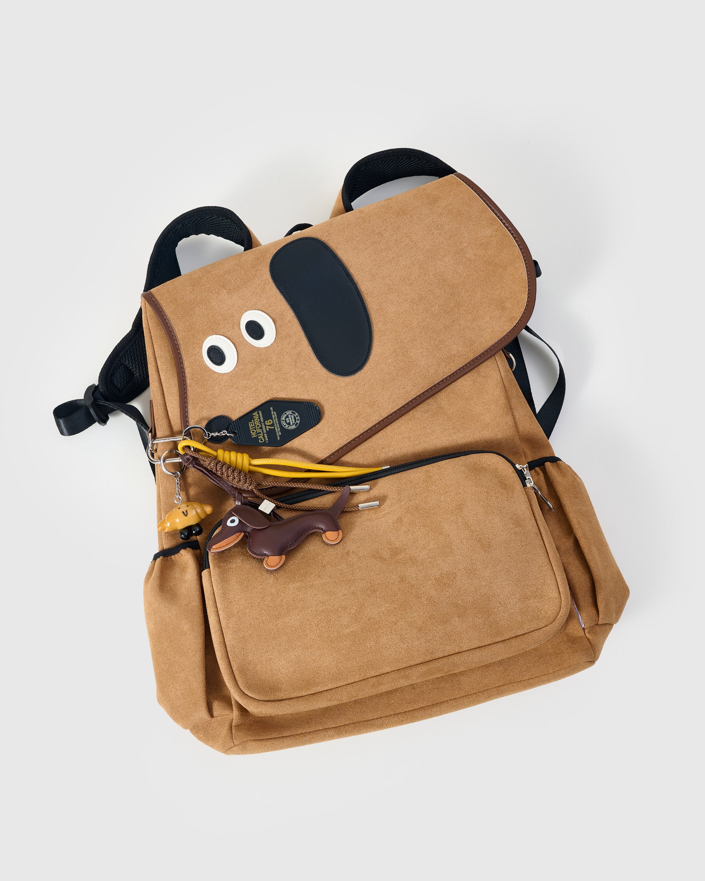 Dachshund Backpack + Charm Set — Faux Suede, Handmade – STICKYZOO®