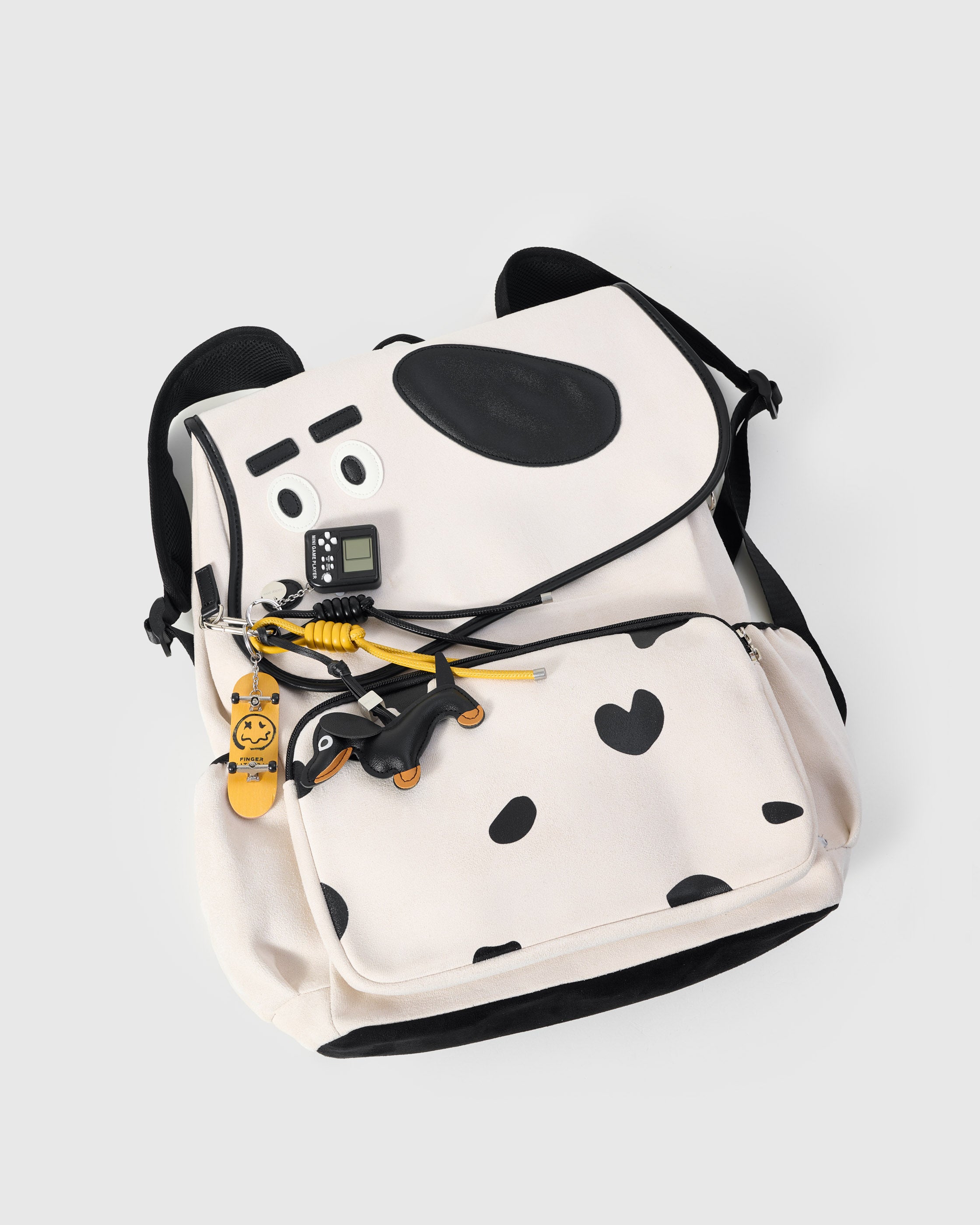 Sticky Zoo® - White Dachshund Backpack + Charm Set - Dog Sticky Zoo® - White Dachshund Backpack + Charm Set - Dog