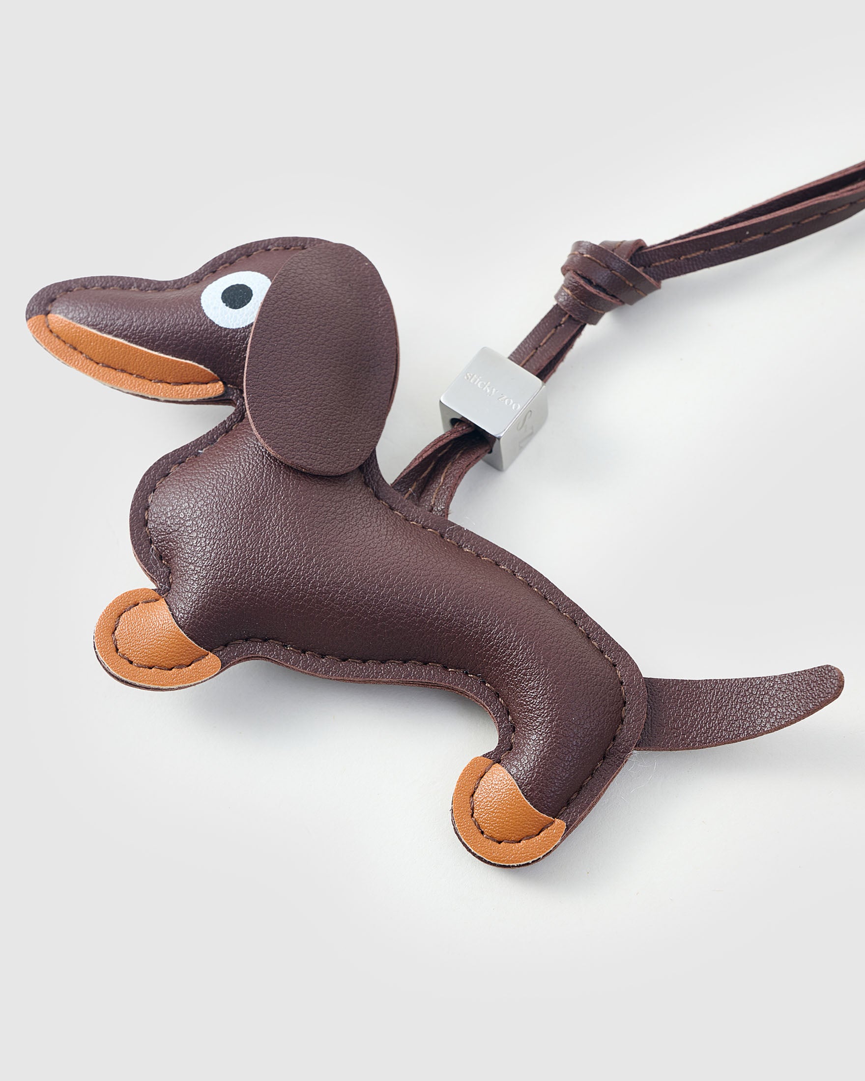 Sticky Zoo® - Brown Dapper Dachshund Backpack + Charm Set