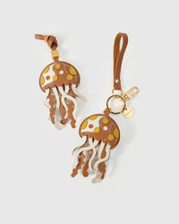 Jellyfish charm — finished one at a time, by hand.