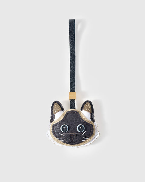 Siamese Leather Charm — Hand-Cut French Leather | STICKYZOO