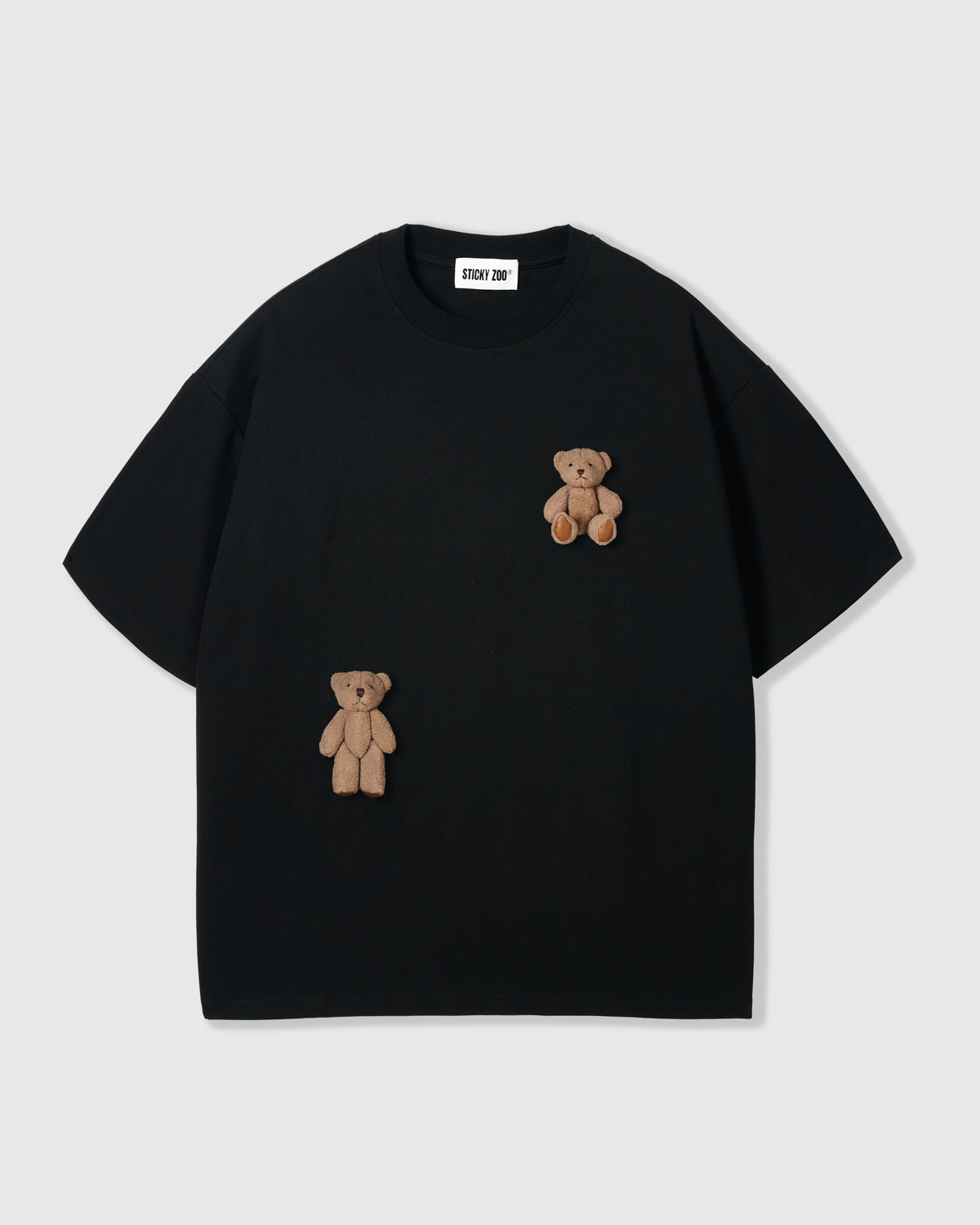 Brown Poodle Plush T-Shirt · Handmade 230gsm Oversized – STICKYZOO®