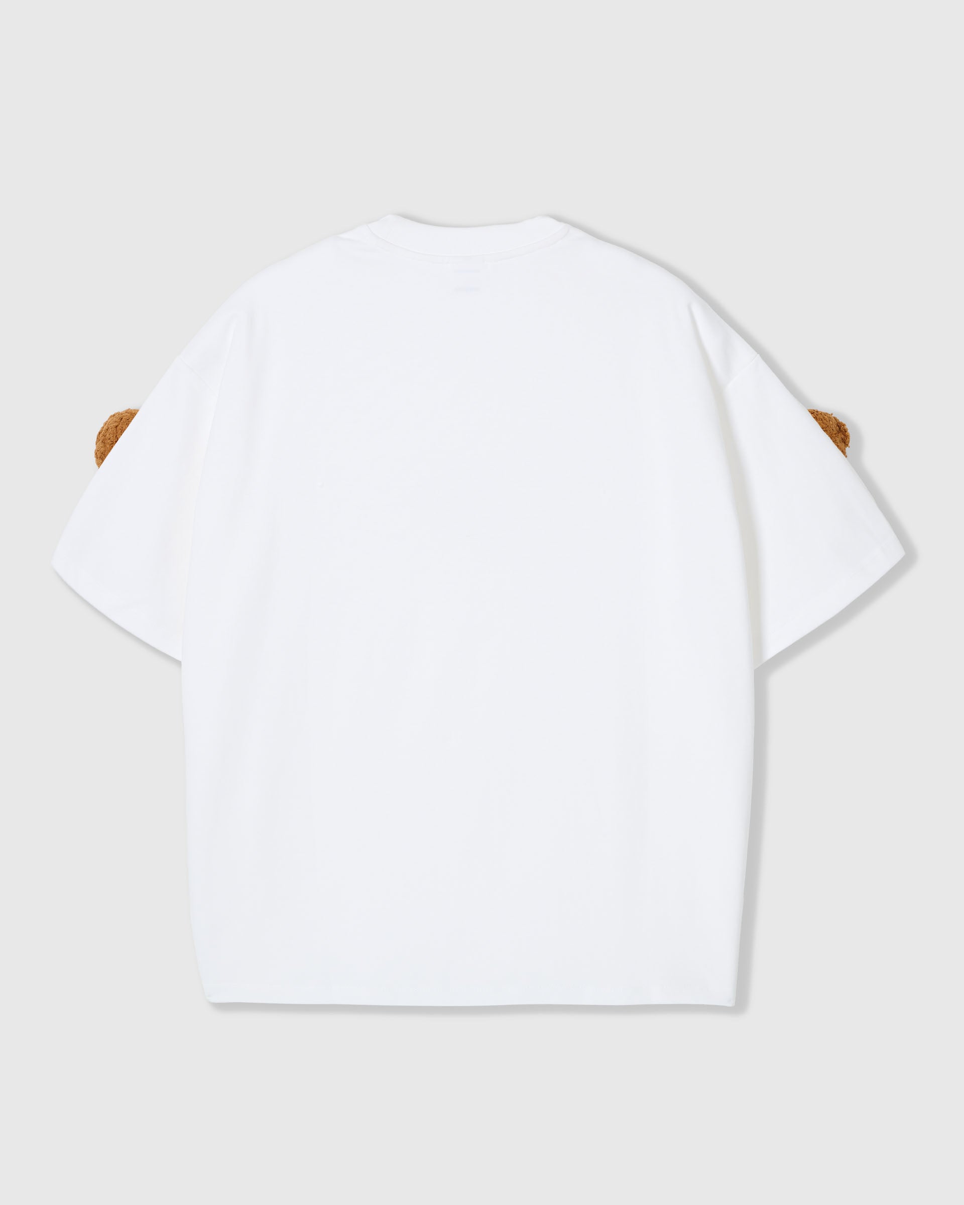 White Poodle Plush T-Shirt · 230gsm Handmade Unisex Tee – STICKYZOO®