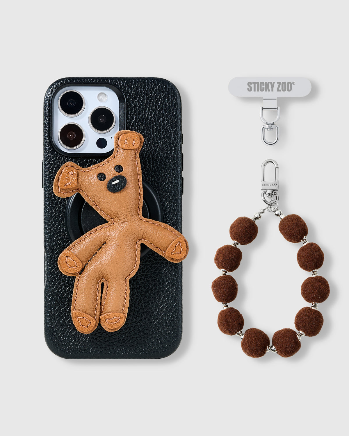 sticky zoo ブラウン iPhone用ケース Sticky Zoo Iphone 12 Leather Case Sticky STICKY ZOO】 CUTIE ケーキ